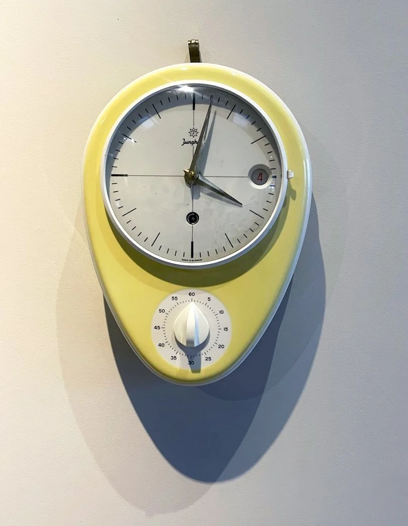 60s JUNGHANS製 レトロ 時計 スペースエイジ ミッドセンチュリー Junghans: 1960s Porcelain Kitchen Clock Timer — Palette